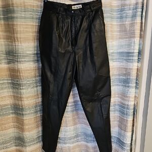 Together Vintage Women's Black Leather Pants